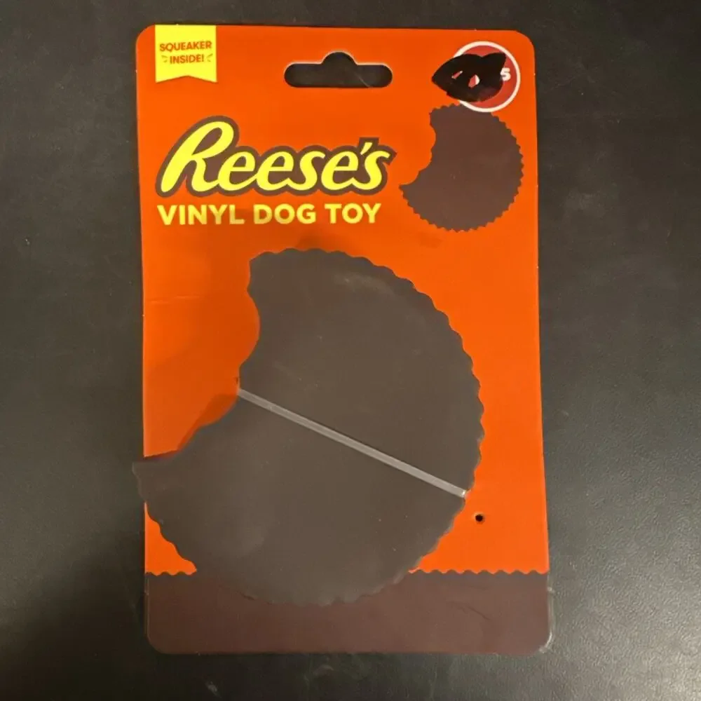 Reese's Squeaky Vinyl Dog Toy Brown